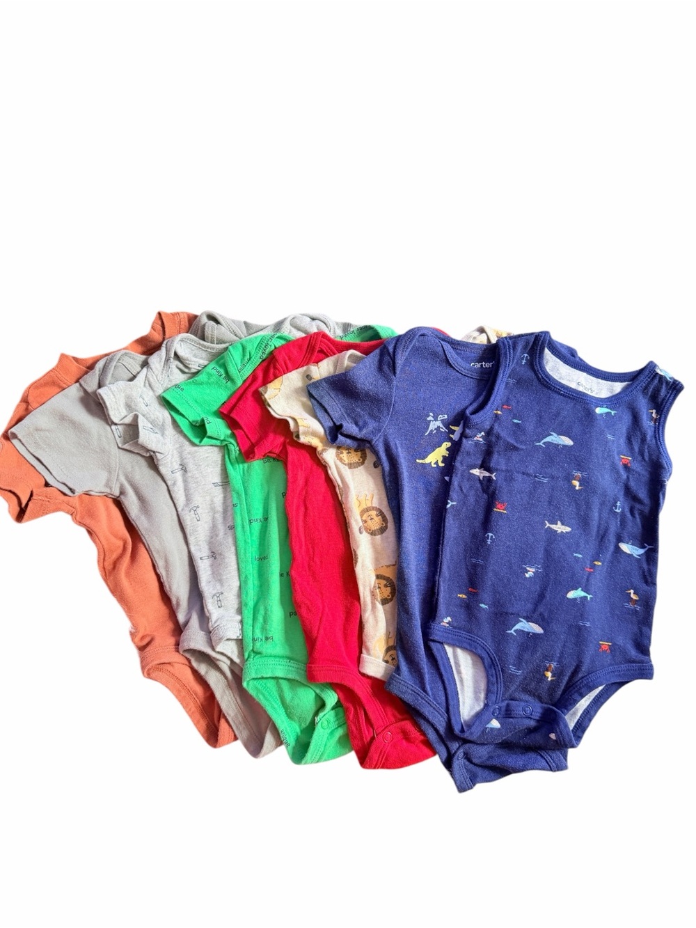 Lot of 8 Carter’s One Piece Outfits Boys 12 Months